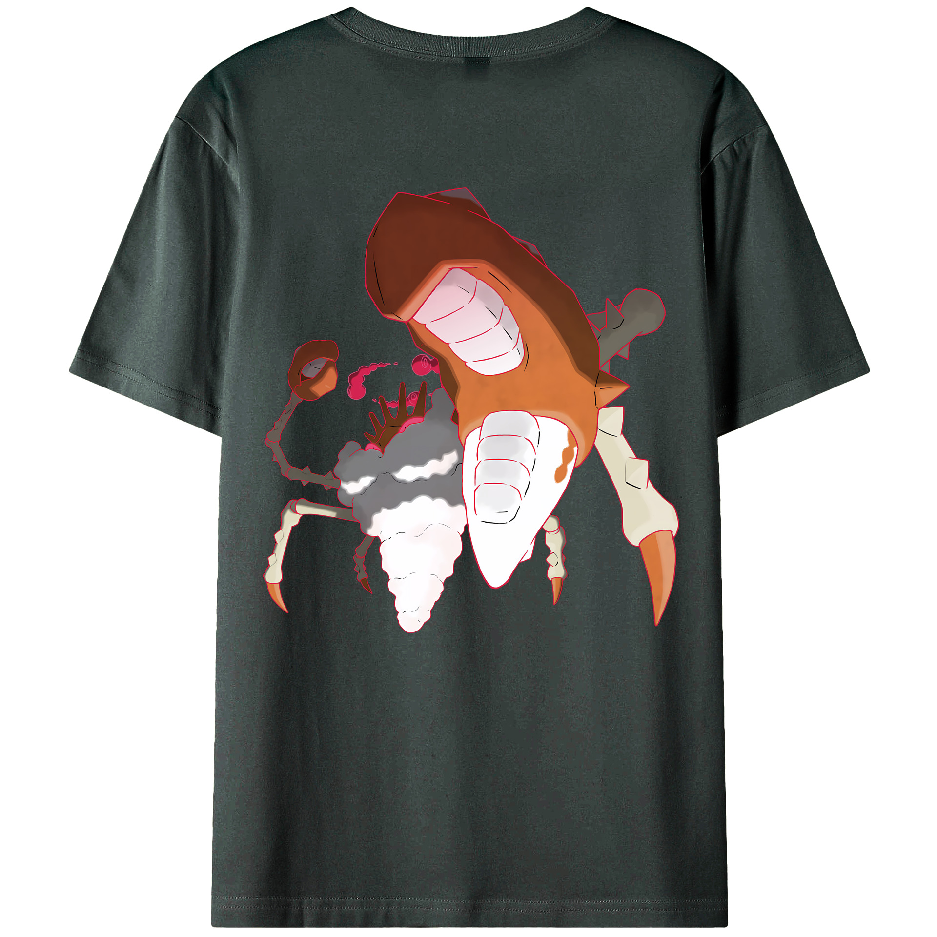 （画像用） ポケットモンスター Pokémon 綿100％ メンズ半袖Tシャツ（バックプリント） 通気性
